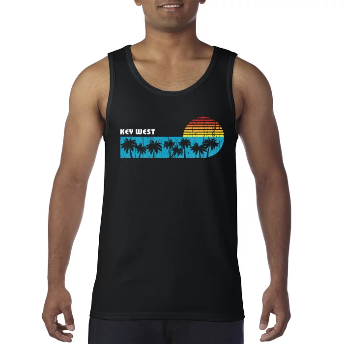 Vintage Key West Florida Keys Vacation Souvenir Tank Top