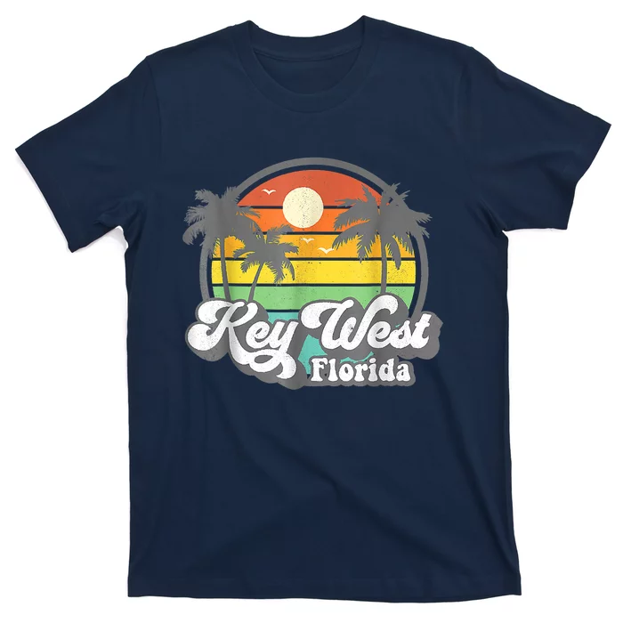 Vintage Key West Florida Keys Retro 70's Beach Vacation T-Shirt