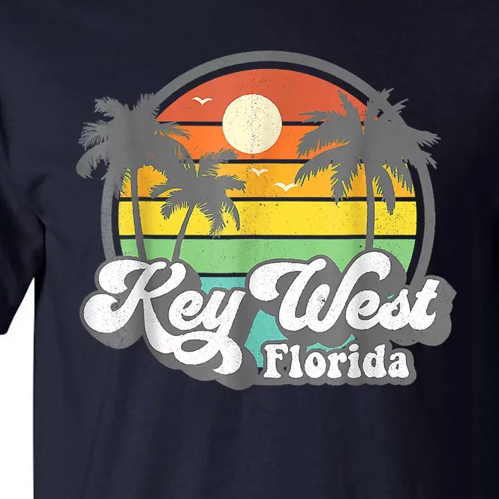 Vintage Key West Florida Keys Retro 70's Beach Vacation Tall T-Shirt