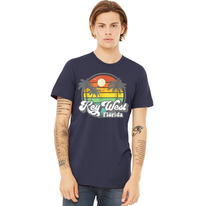 Vintage Key West Florida Keys Retro 70's Beach Vacation Premium T-Shirt