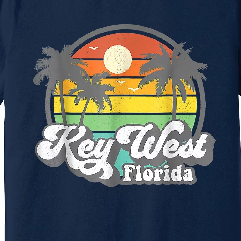 Vintage Key West Florida Keys Retro 70's Beach Vacation Premium T-Shirt