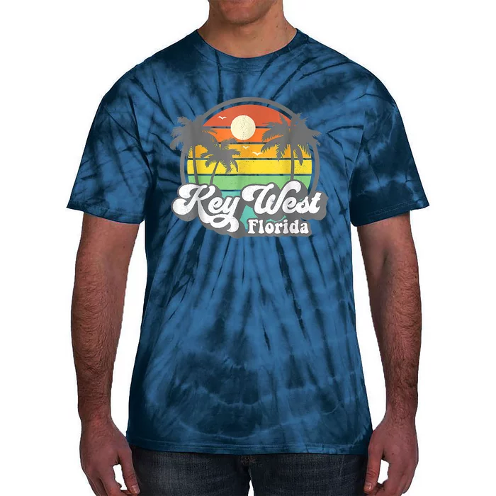 Vintage Key West Florida Keys Retro 70's Beach Vacation Tie-Dye T-Shirt