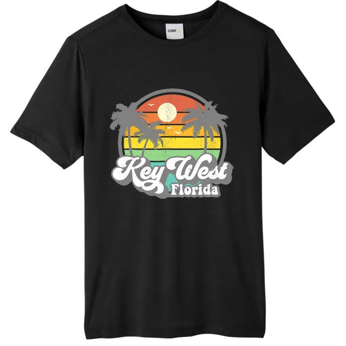 Vintage Key West Florida Keys Retro 70's Beach Vacation ChromaSoft Performance T-Shirt