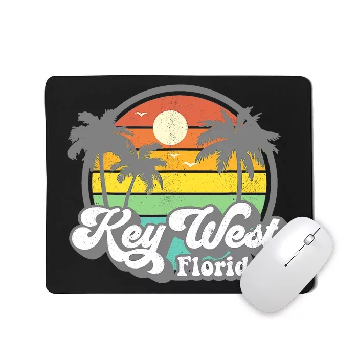 Vintage Key West Florida Keys Retro 70's Beach Vacation Mousepad