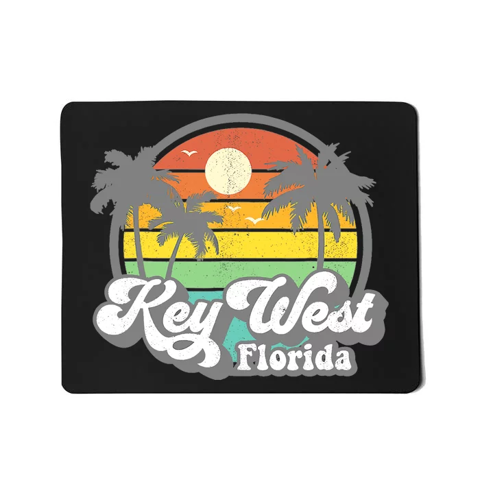 Vintage Key West Florida Keys Retro 70's Beach Vacation Mousepad