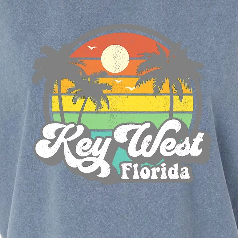 Vintage Key West Florida Keys Retro 70's Beach Vacation Garment-Dyed Women's Muscle Tee