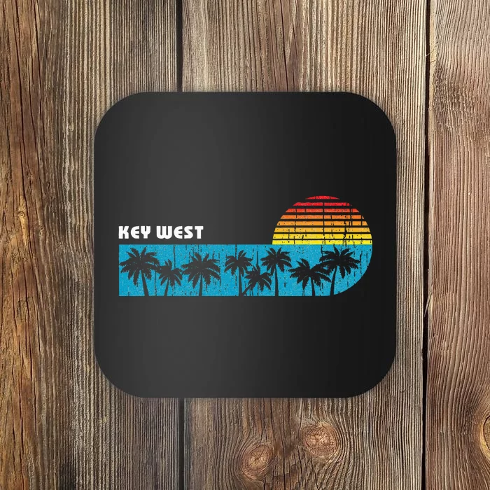 Vintage Key West Florida Keys Vacation Souvenir Coaster