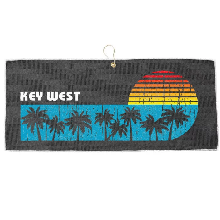 Vintage Key West Florida Keys Vacation Souvenir Large Microfiber Waffle Golf Towel