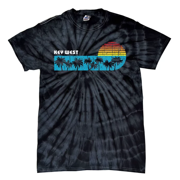 Vintage Key West Florida Keys Vacation Souvenir Tie-Dye T-Shirt