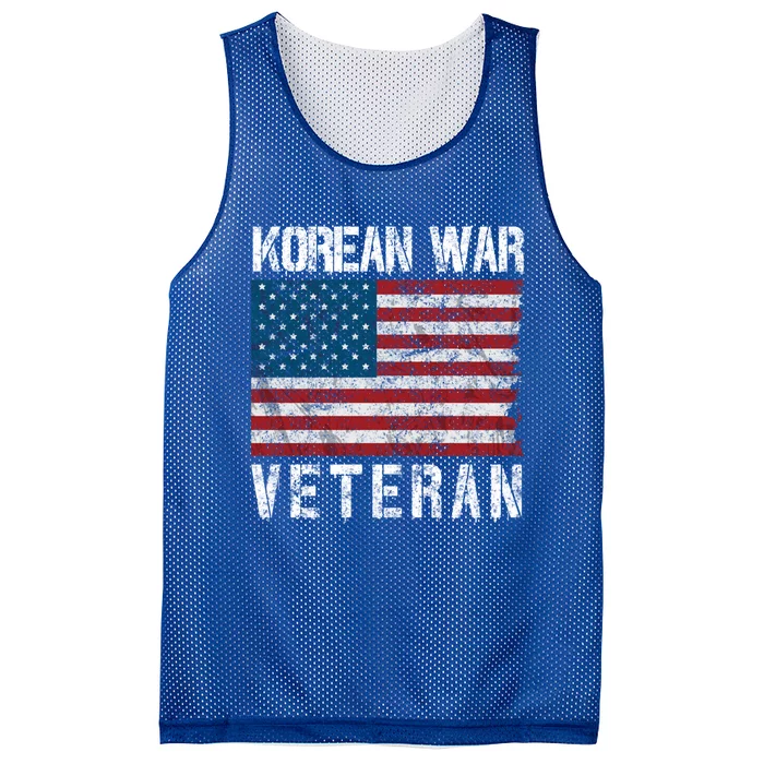 Vintage Korean War Veteran Gift Mesh Reversible Basketball Jersey Tank