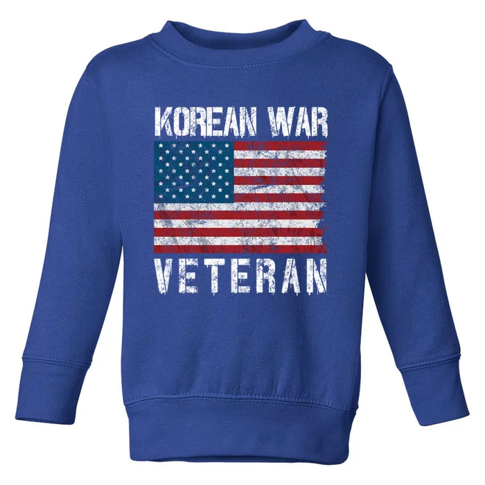 Vintage Korean War Veteran Gift Toddler Sweatshirt