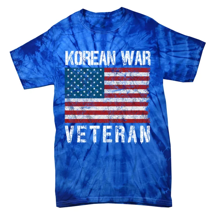 Vintage Korean War Veteran Gift Tie-Dye T-Shirt