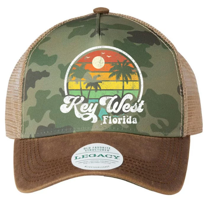 Vintage Key West Florida Keys Retro 70S Beach Legacy Tie Dye Trucker Hat