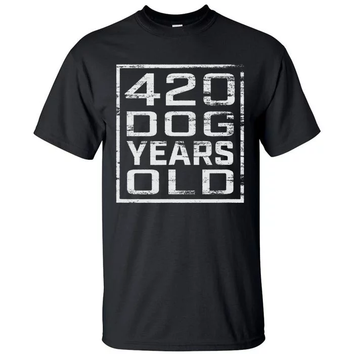 Vintage Look 420 Dog Years Old Funny 60th Birthday T Tall T-Shirt