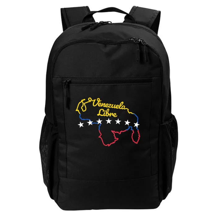 Venezuela Libre 7 Stars Flag Venezuelan Map Souvenir Daily Commute Backpack