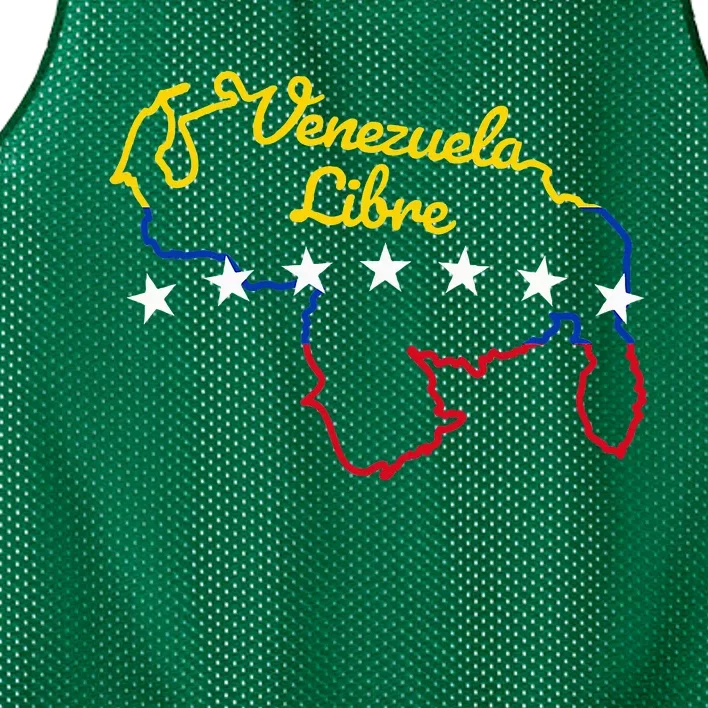 Venezuela Libre 7 Stars Flag Venezuelan Map Souvenir Mesh Reversible Basketball Jersey Tank