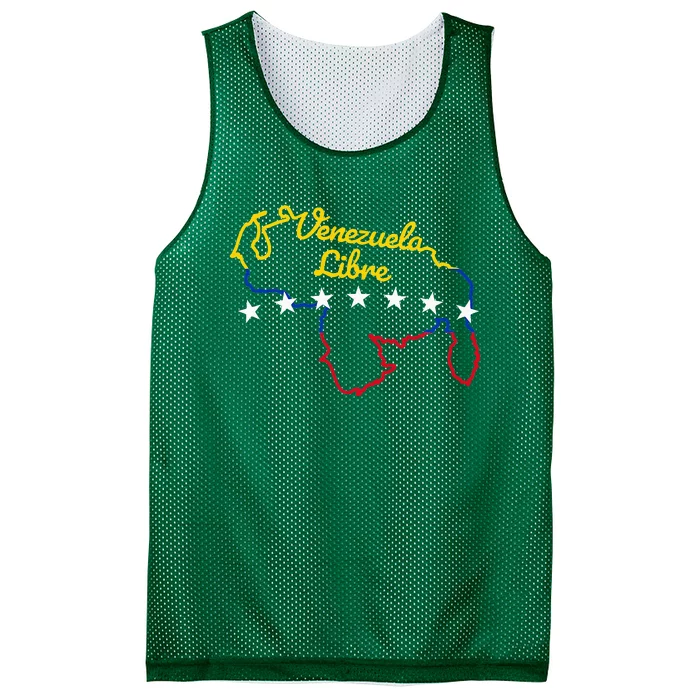 Venezuela Libre 7 Stars Flag Venezuelan Map Souvenir Mesh Reversible Basketball Jersey Tank