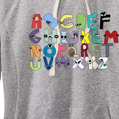 Villain Letter ABC Learning Matching Evil Alphabet Lore Women's Fleece Hoodie