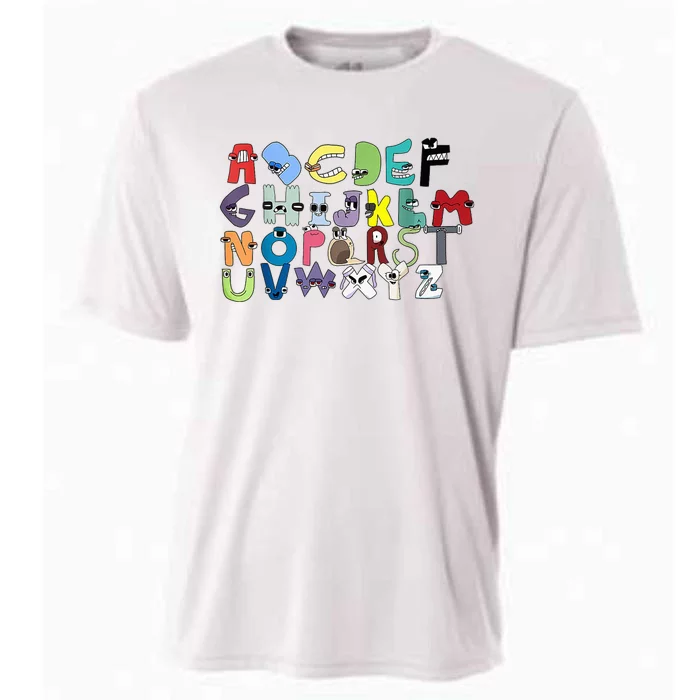 Villain Letter ABC Learning Matching Evil Alphabet Lore Cooling Performance Crew T-Shirt