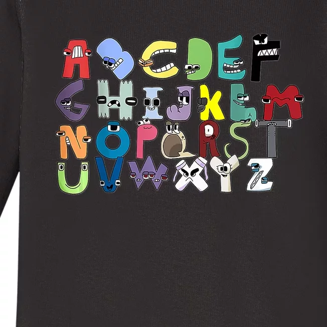 Villain Alphabet Lore F Costume Matching Evil Letter Baby Long Sleeve  Bodysuit