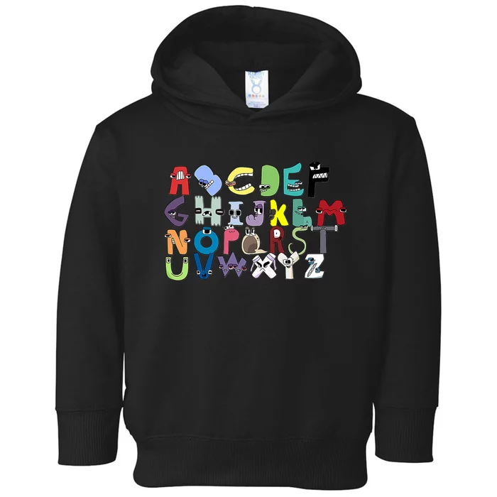 Villain Letter Abcs Costume Boys Matching Evil Alphabet Lore Toddler Hoodie