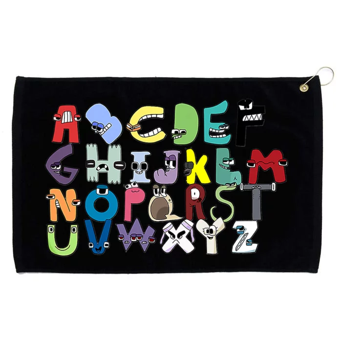 Villain Letter Abcs Costume Boys Matching Evil Alphabet Lore Grommeted Golf Towel