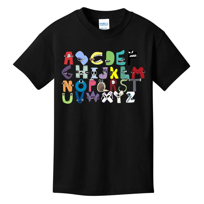 alphabet lore lore alphabet lore cats | Kids T-Shirt