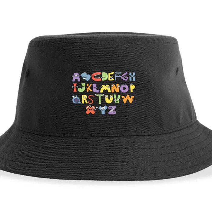 Villain Letter Abcs Evil Alphabet Lore Sustainable Bucket Hat