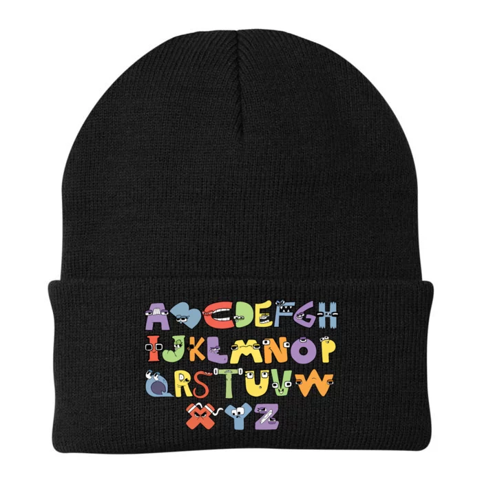 Villain Letter Abcs Evil Alphabet Lore Knit Cap Winter Beanie