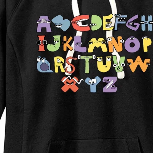 Villain Letter Abcs Evil Alphabet Lore Women's Fleece Hoodie