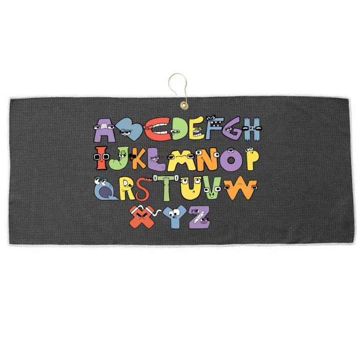 Villain Letter Abcs Evil Alphabet Lore Large Microfiber Waffle Golf Towel