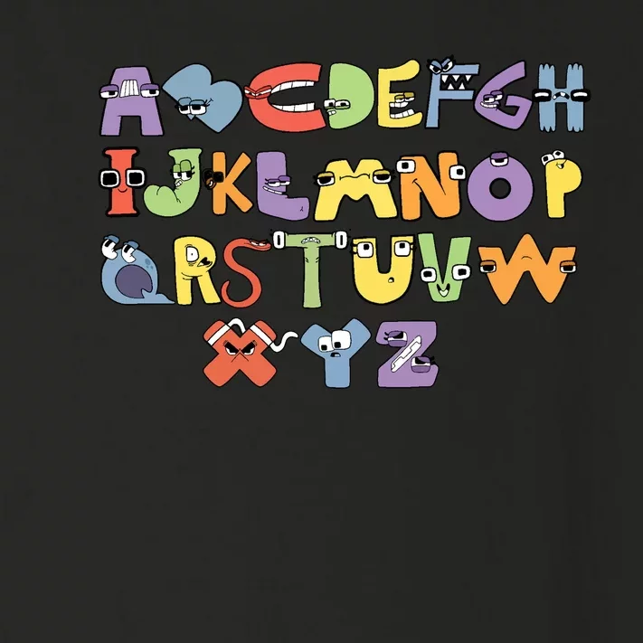 Villain Letter Abcs Evil Alphabet Lore Toddler Long Sleeve Shirt