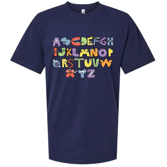 Villain Letter Abcs Evil Alphabet Lore Sueded Cloud Jersey T-Shirt