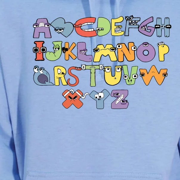 Villain Letter Abcs Evil Alphabet Lore Unisex Surf Hoodie