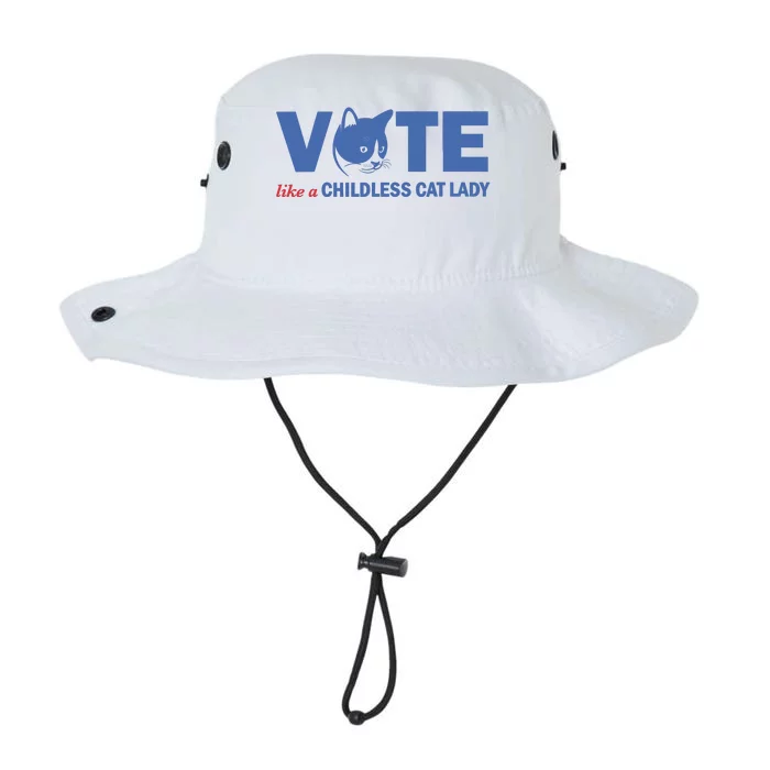 Vote Like A Childless Cat Lady Funny Voting Kamala Legacy Cool Fit Booney Bucket Hat