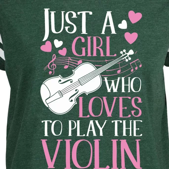 Violinist Like A Normal Girl Just Cooler Violin Girl Enza Ladies Jersey Football T-Shirt