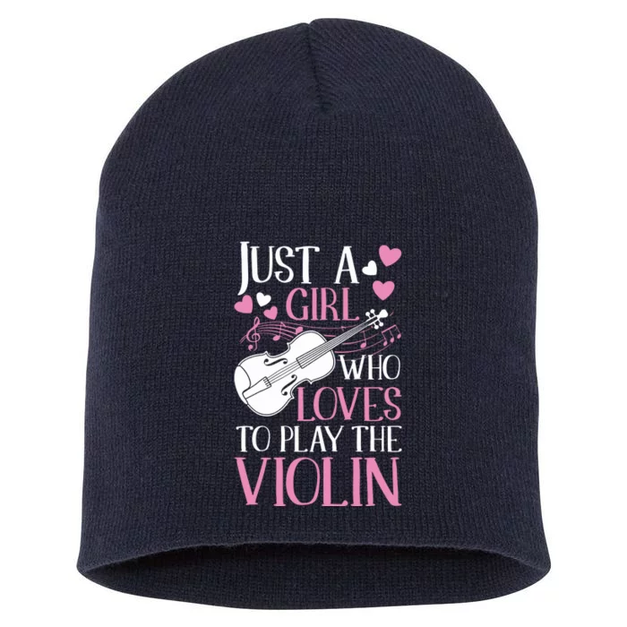 Violinist Like A Normal Girl Just Cooler Violin Girl Short Acrylic Beanie