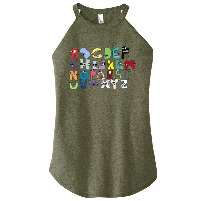 Villain Letter Abcs Bleached Evil Alphabets Bleach Lore Women’s Perfect Tri Rocker Tank