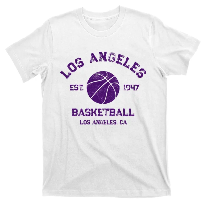 Vintage Los Angeles Basketball Est 1947 T-Shirt