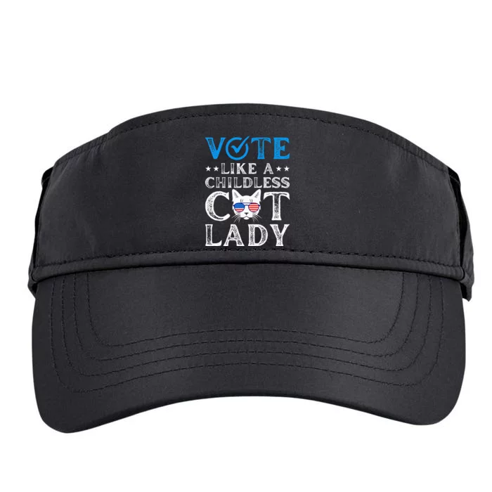 Vote Like A Childless Cat Lady Adult Drive Performance Visor