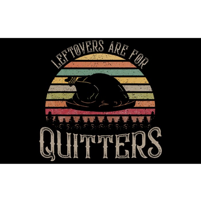 Vintage Leftovers Are For Quitters Bumper Sticker