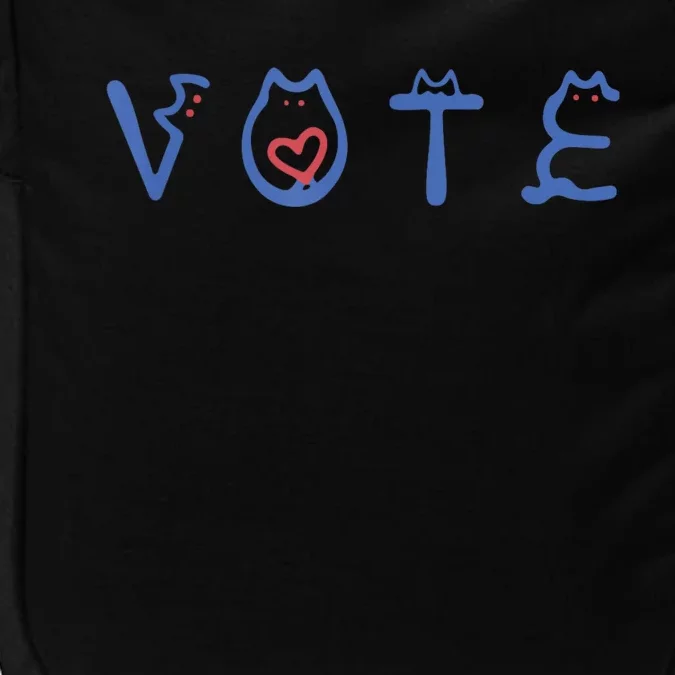 Vote Like A Childless Cat Lady Funny Voting Election 2024 Impact Tech Backpack