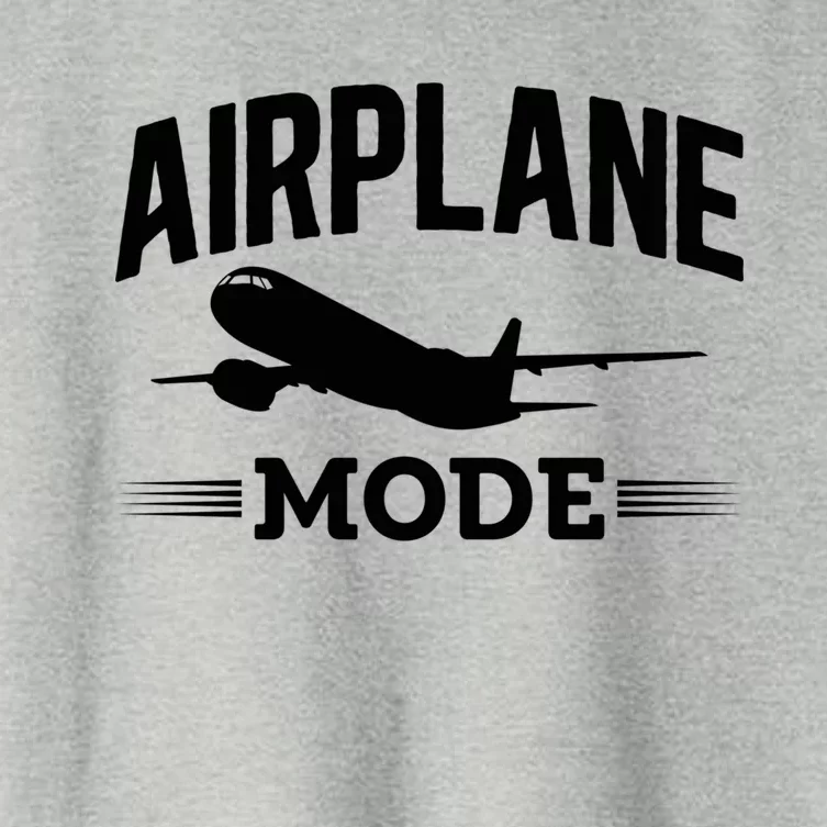 Vacation Lovers Airplane Mode Going On Vacation Gift Women's Crop Top Tee