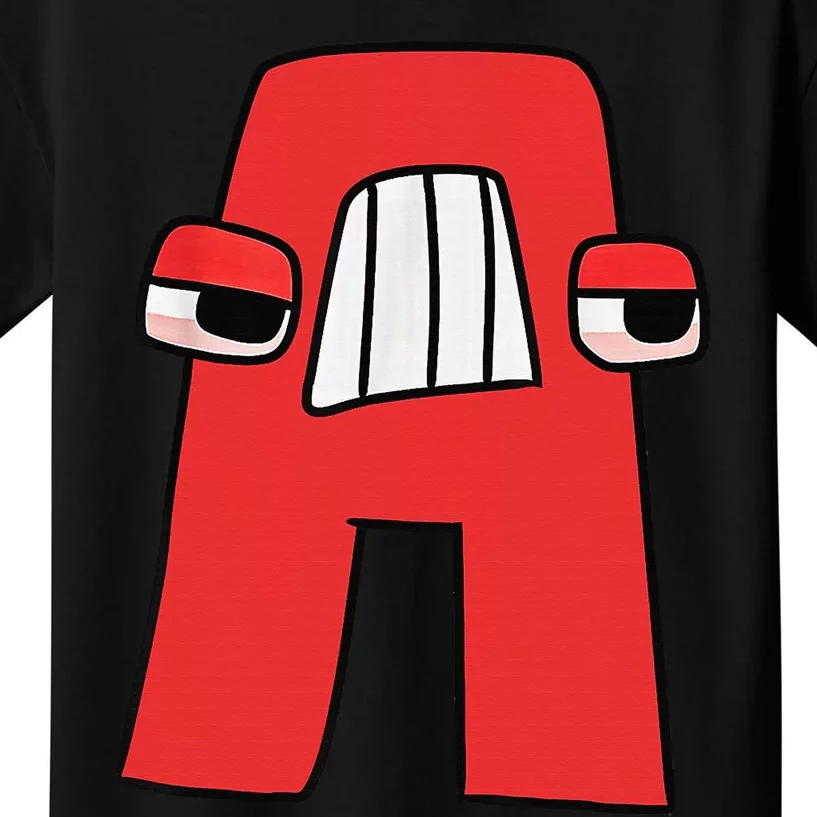 Villain Letter Abc Costume Boys Matching Evil Alphabet Lore Kids T-Shirt