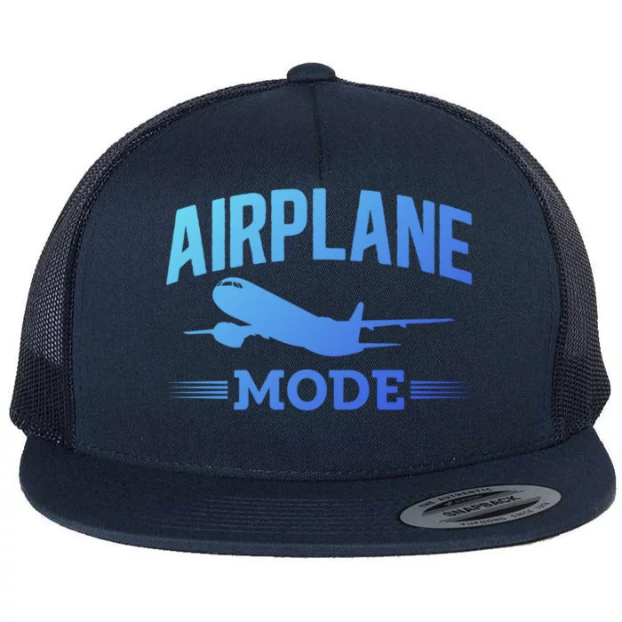 Vacation Lovers Airplane Mode Going On Vacation Gift Flat Bill Trucker Hat