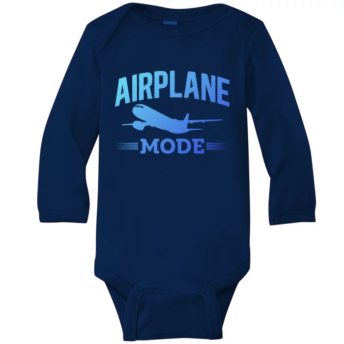 Vacation Lovers Airplane Mode Going On Vacation Gift Baby Long Sleeve Bodysuit