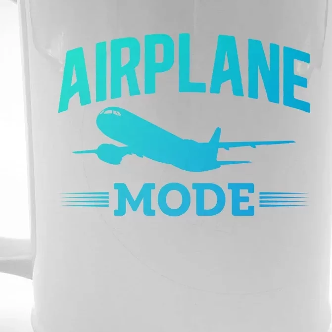 Vacation Lovers Airplane Mode Going On Vacation Gift Front & Back Beer Stein