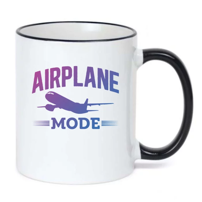 Vacation Lovers Airplane Mode Going On Vacation Gift Black Color Changing Mug