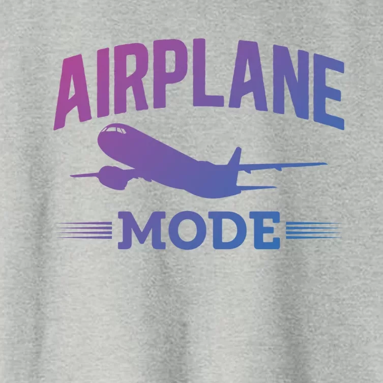 Vacation Lovers Airplane Mode Going On Vacation Gift Women's Crop Top Tee