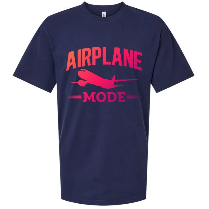 Vacation Lovers Airplane Mode Going On Vacation Gift Sueded Cloud Jersey T-Shirt